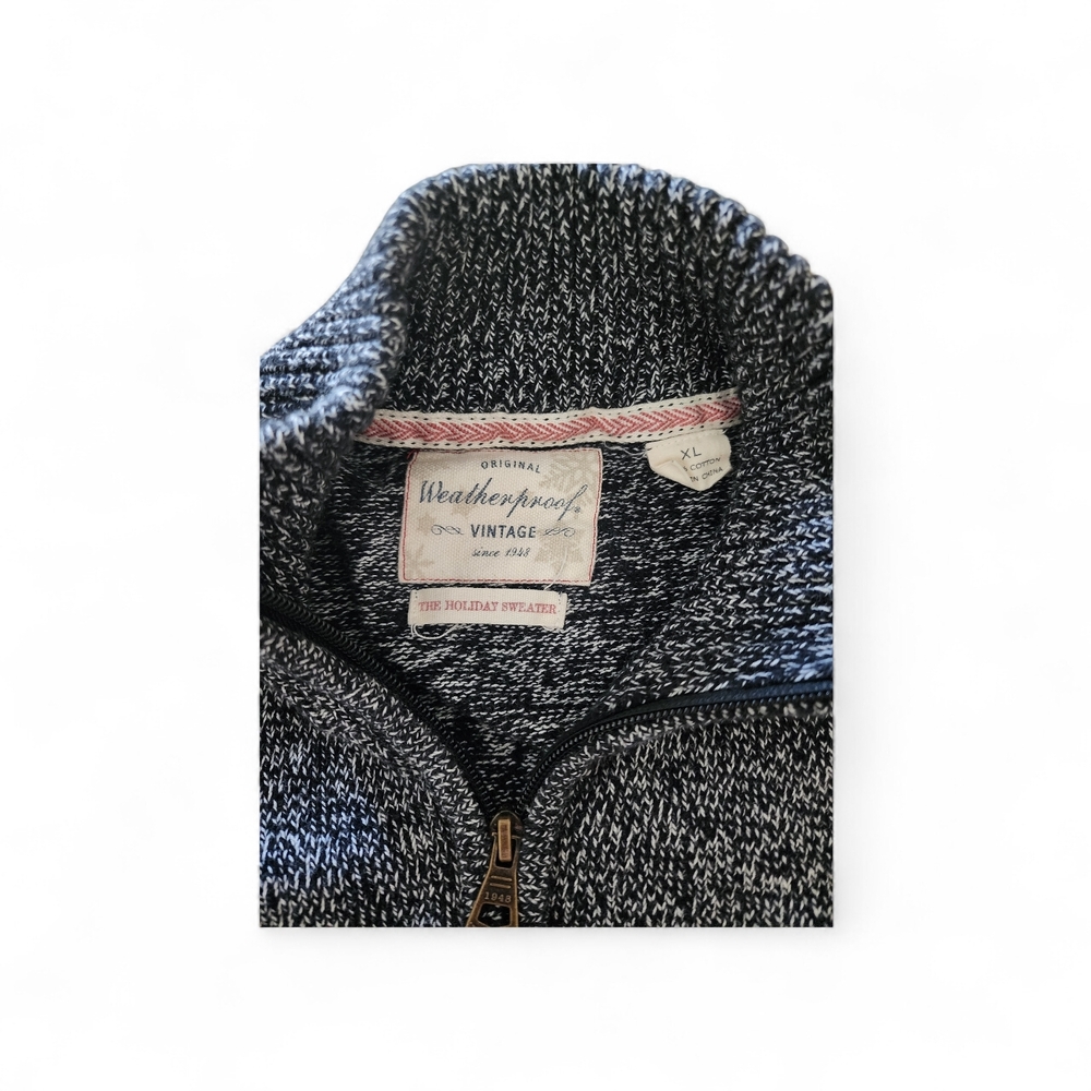 Men's Gray Patterned Sweater - Picture 3 of 6